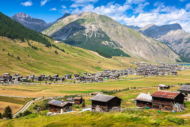Panorama di Livigno in Estate