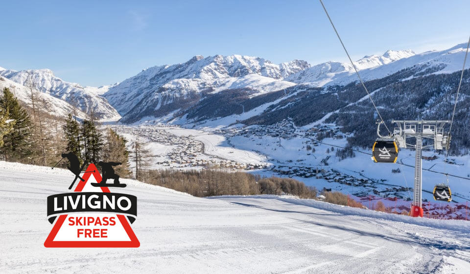 Panoramica Livigno vista dalla cabinovia Carosello 3000
